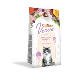 CALIBRA Cat Verve Indoor + Weight Management Chicken & Turkey 3,5kg karma dla kotów domowych lub z nadwagą